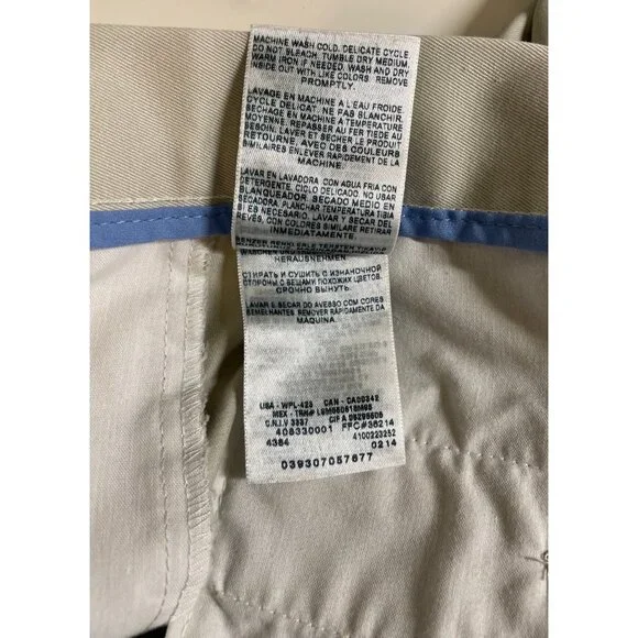 Dockers Men's Signature Khaki Slim Fit D1 Flat Front Pants 34x30 - Picture 9 of 9